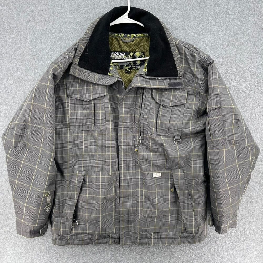 Liquid Wear Venture Series Snow Board Ski Jacket Mens Medium Waterproof Grey